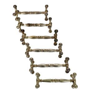 Vintage Silverplate Set Of 6 Dumbbell Style Knife Cutlery Rests Unbranded